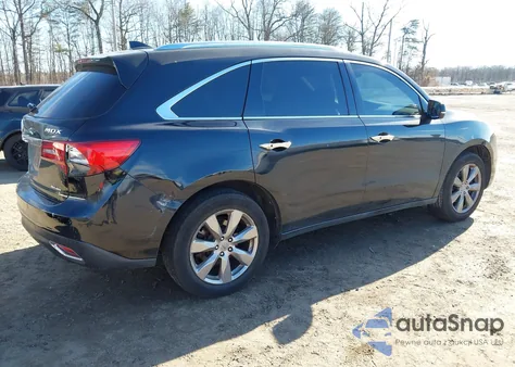 2014 Acura Mdx Advance Pkg W/Entertainment Pkg from USA, damaged, VIN 5FRYD4H84EB026228